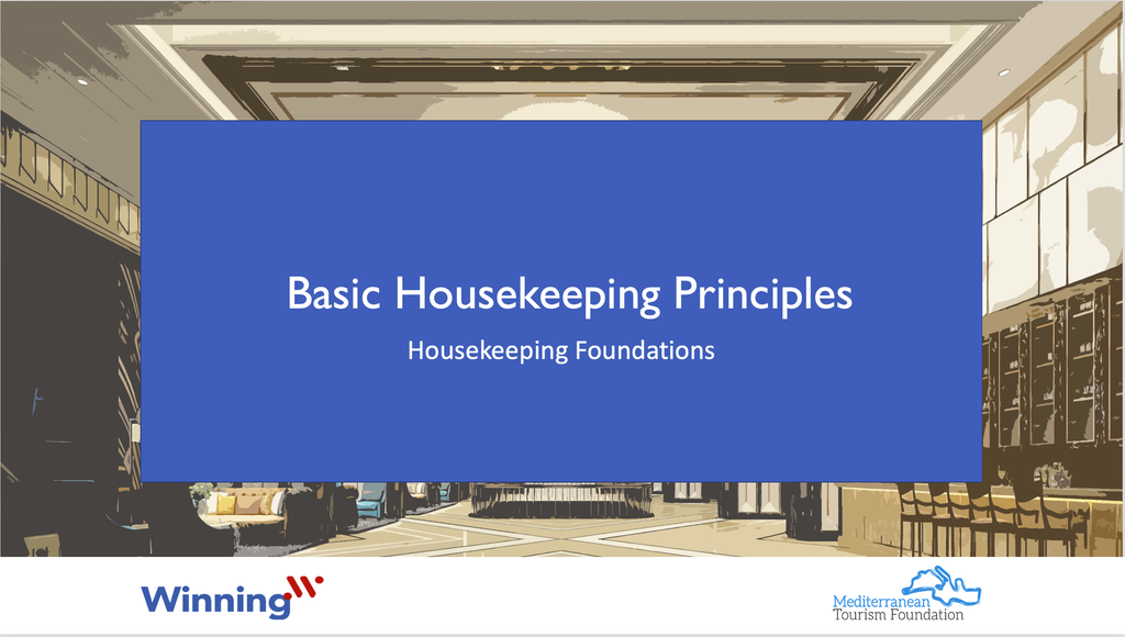 main point of housekeeping principles essay