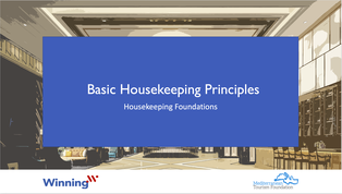 Basic Housekeeping Principles