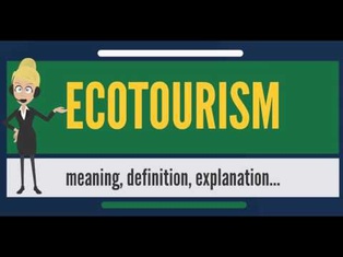What is ECOTOURISM? What does ECOTOURISM mean? ECOTOURISM meaning, definition & explanation