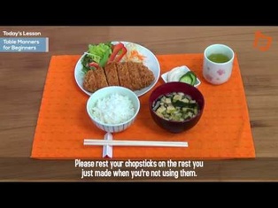 Japanese Table Manners for Beginners