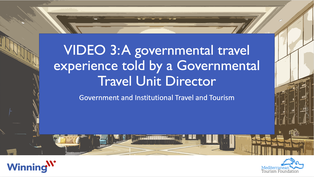 Video 3: A governmental travel experience told by a Governmental Travel Unit Director