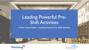 Leading Powerful Pre Shift Activities