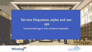 Service Etiquettes, Style and Set-Ups