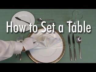 Learn How to Set a Formal Dinner Table